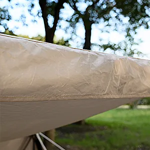 ポリコットンだから耐水性もあり